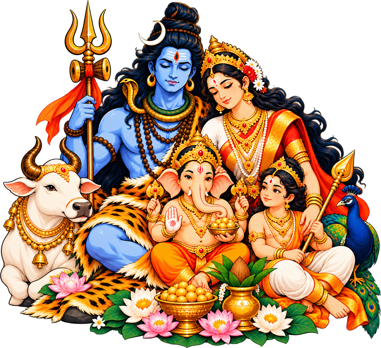 Shiva's Divine Family